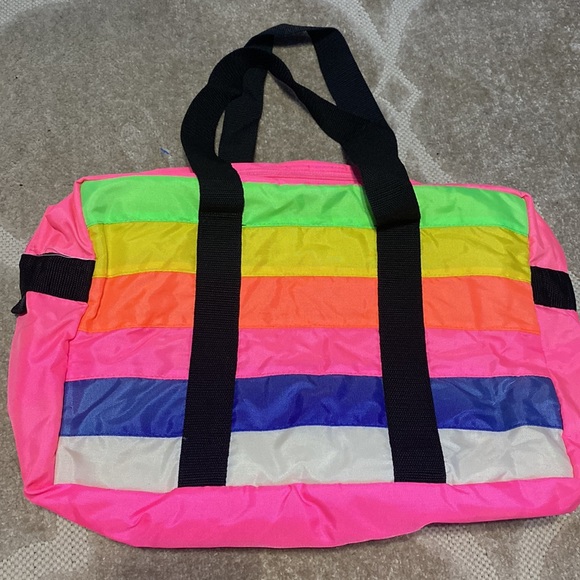 Michael Parks Vintage Hawaii Neon Rainbow Soft Cooler Duffle Bag - Picture 8 of 9